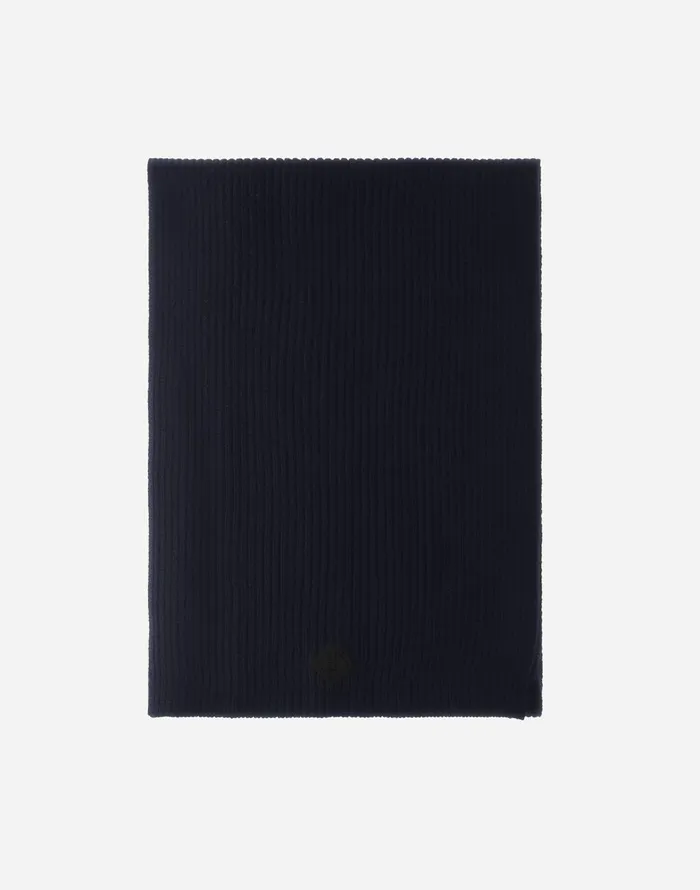 Herno SCARF IN ENDLESS RIB Dark Blue Men Scarves