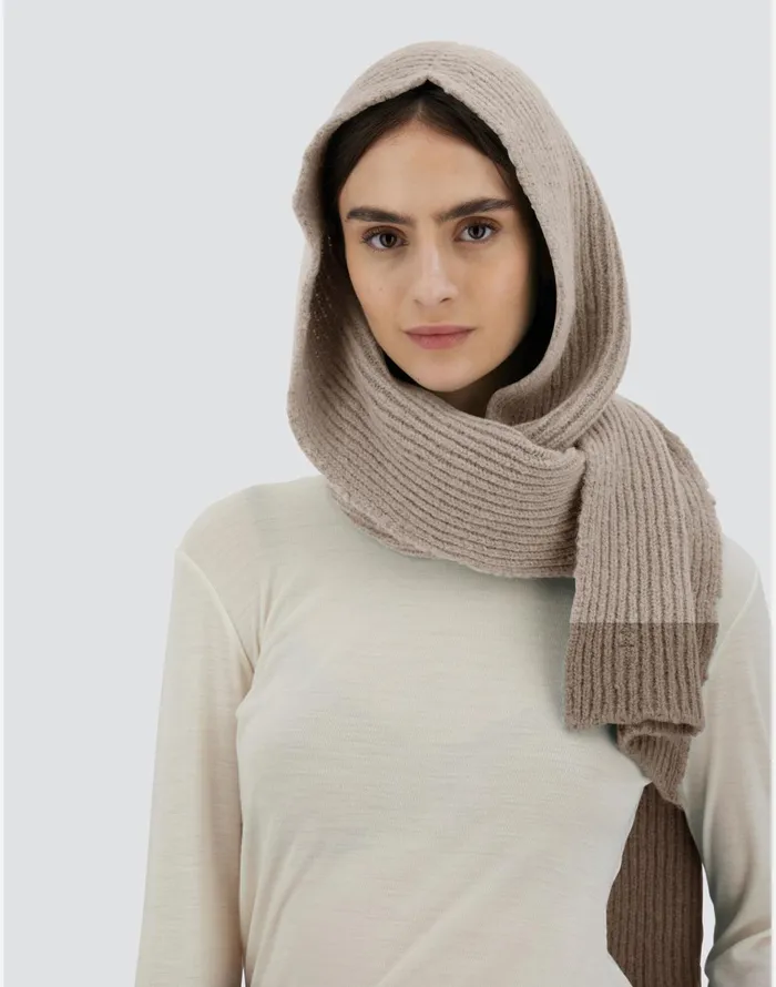 Herno SCARF IN PLAINALPACA WOOL Chantilly Women Scarves