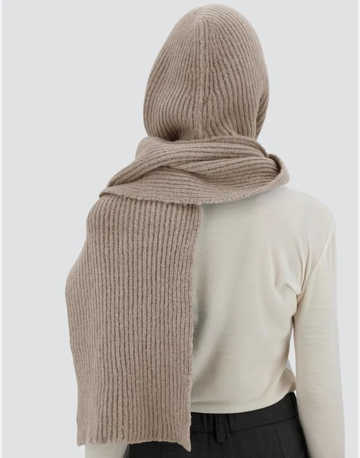 Herno SCARF IN PLAINALPACA WOOL Chantilly Women Scarves