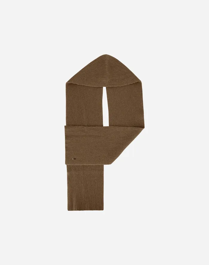 Herno SCARF IN PLAINALPACA WOOL Earthenware Women Scarves