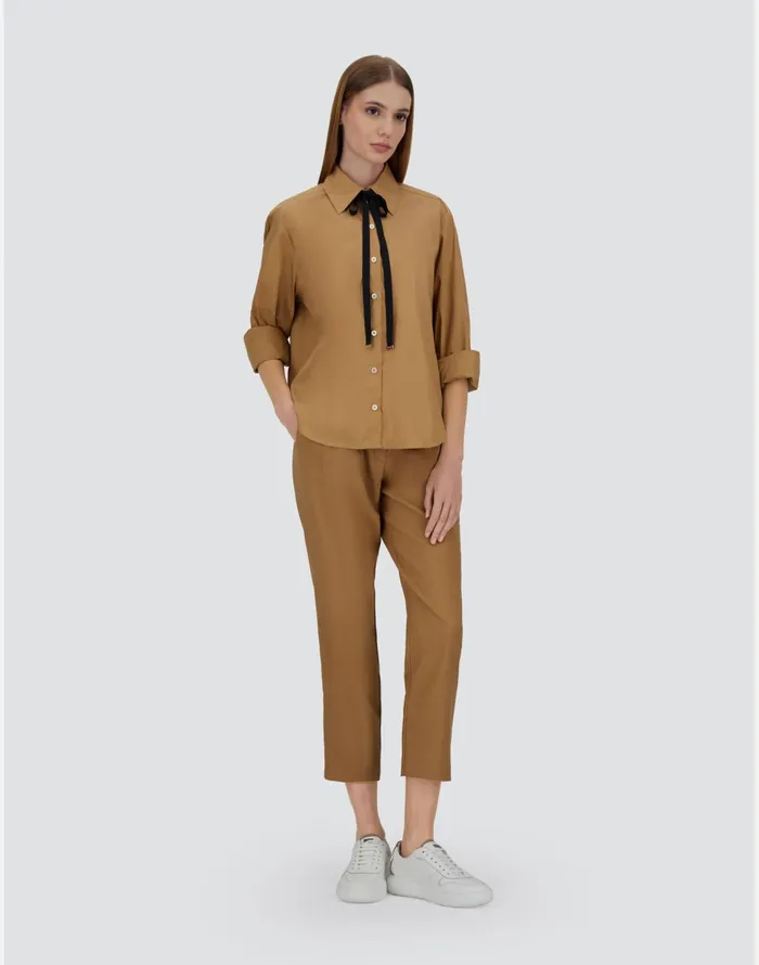 Herno SHIRT IN COTTON Camel Women Shirts