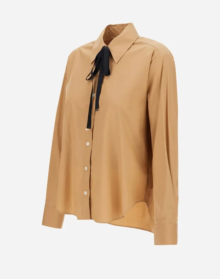 Herno SHIRT IN COTTON Camel Women Shirts