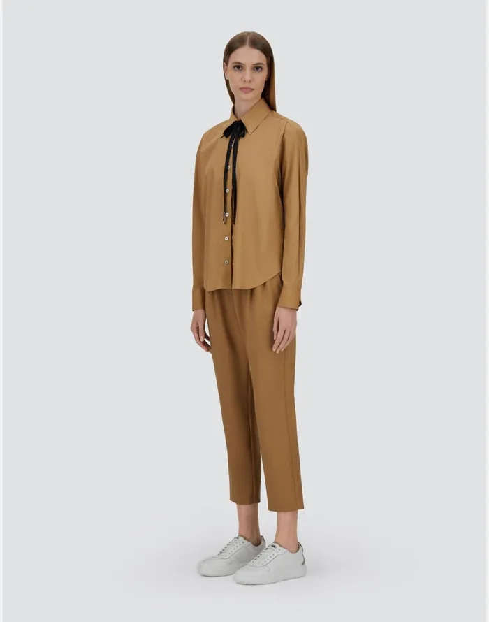 Herno SHIRT IN COTTON Camel Women Shirts