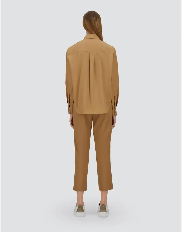 Herno SHIRT IN COTTON Camel Women Shirts