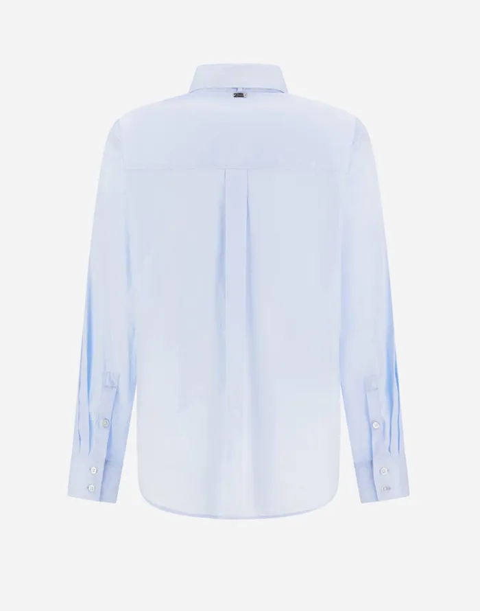 Herno SHIRT IN COTTON Light Blue Women Shirts