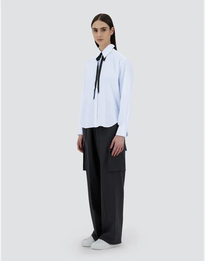 Herno SHIRT IN COTTON Light Blue Women Shirts