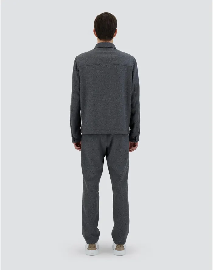 Herno SHIRT IN WOOL FASHION Grey Men Shackets