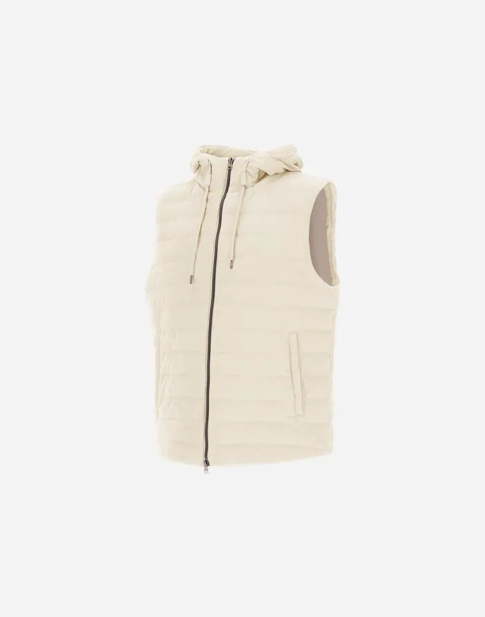 Herno SUEDE EFFECT VEST Chantilly Men Vests
