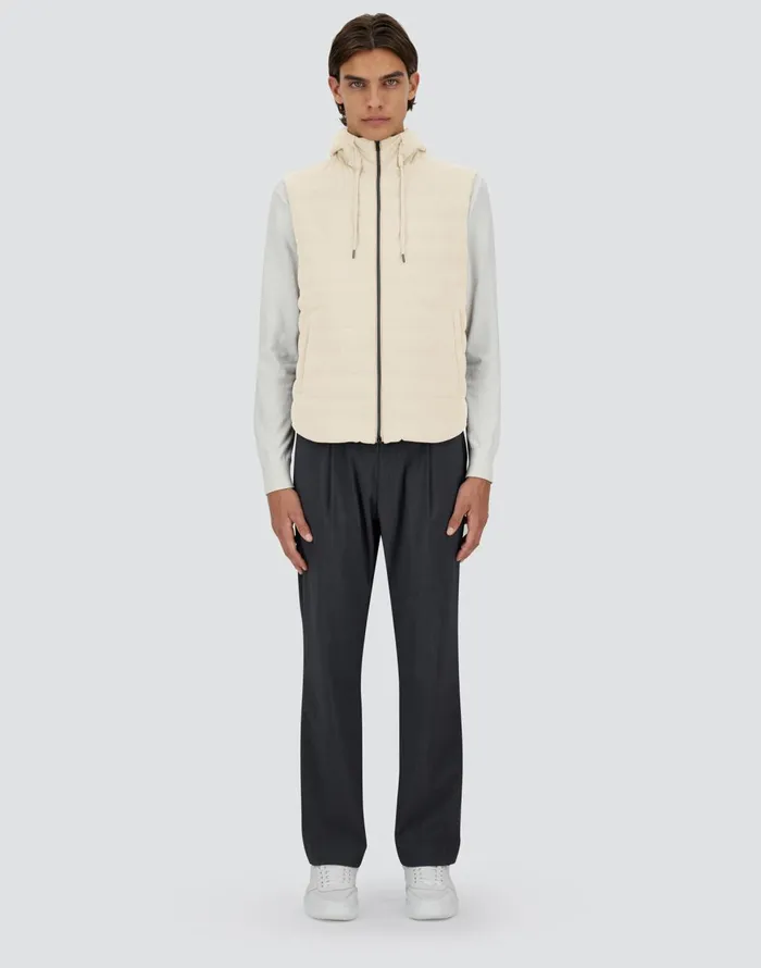 Herno SUEDE EFFECT VEST Chantilly Men Vests
