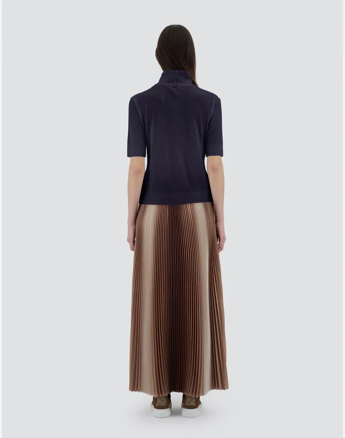 Herno SWEATER IN FINE WOOL JERSEY Navy Blue Women Sweaters and Cardigan