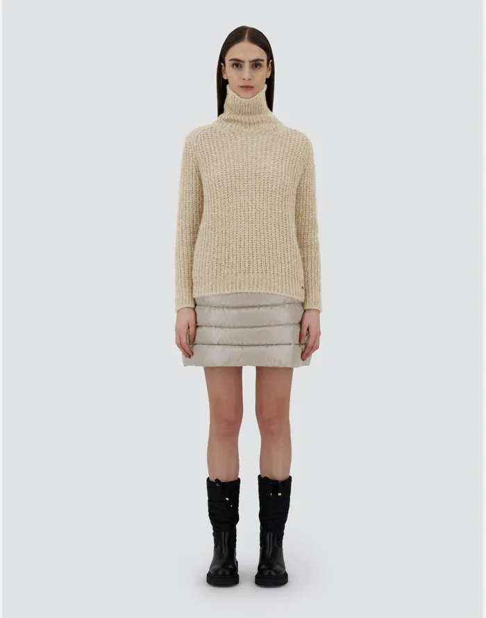 Herno SWEATER IN TWINKLE KNIT Cream Women Knitwear