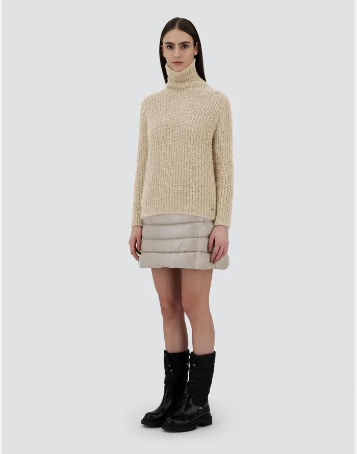Herno SWEATER IN TWINKLE KNIT Cream Women Knitwear