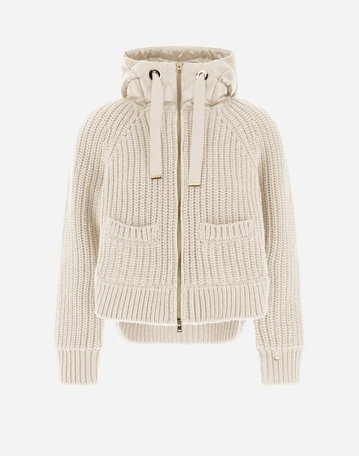 Herno SWEATSHIRT IN INFINITY WOOL AND NYLON ULTRALIGHT Chantilly Women Sweaters and Cardigan