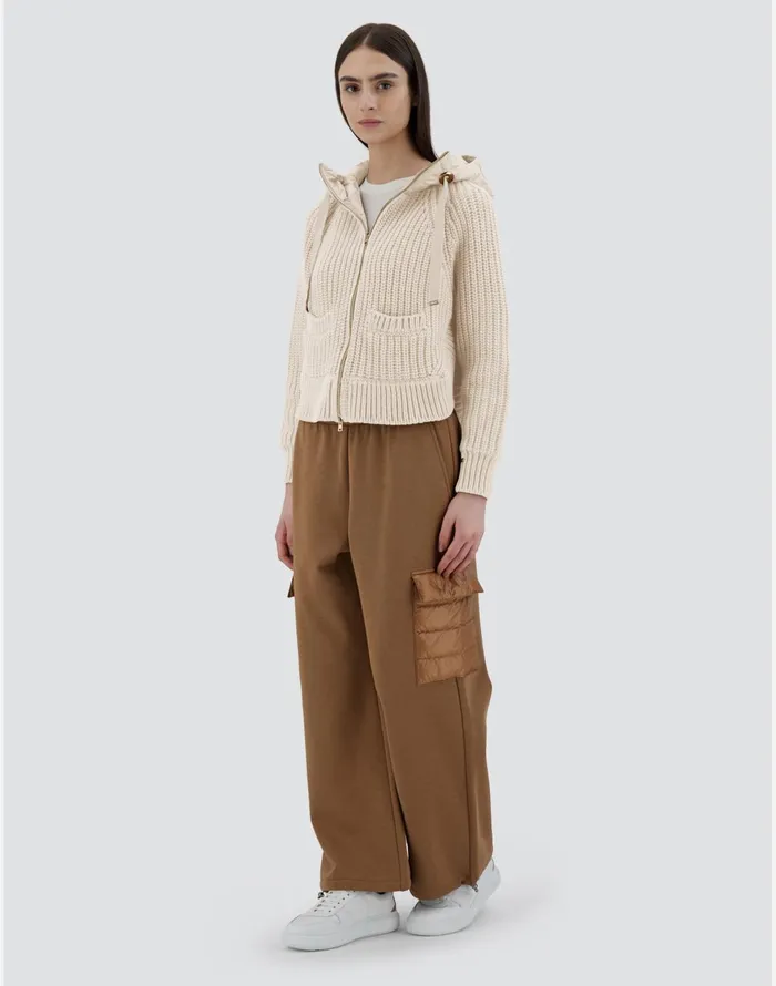 Herno SWEATSHIRT IN INFINITY WOOL AND NYLON ULTRALIGHT Chantilly Women Sweaters and Cardigan