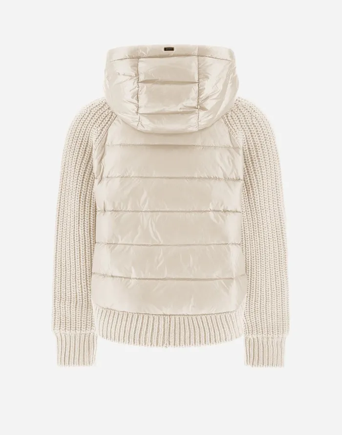 Herno SWEATSHIRT IN INFINITY WOOL AND NYLON ULTRALIGHT Chantilly Women Sweaters and Cardigan