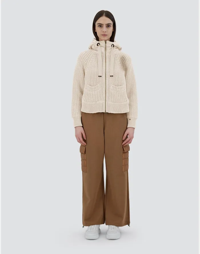 Herno SWEATSHIRT IN INFINITY WOOL AND NYLON ULTRALIGHT Chantilly Women Sweaters and Cardigan