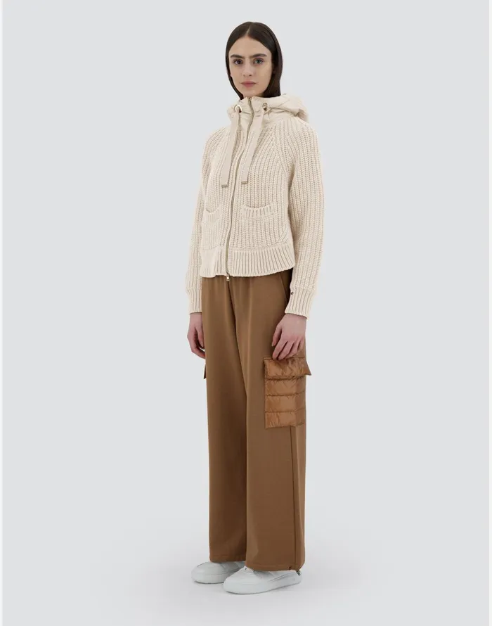 Herno SWEATSHIRT IN INFINITY WOOL AND NYLON ULTRALIGHT Chantilly Women Sweaters and Cardigan