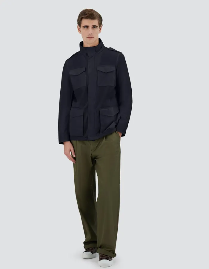 Herno TIGRI FIELD JACKET Blu Navy Men Field Jacket