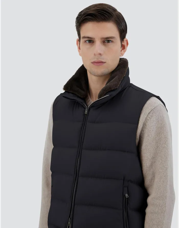 Herno VEST IN ARENDELLE Navy Blue Men Vests