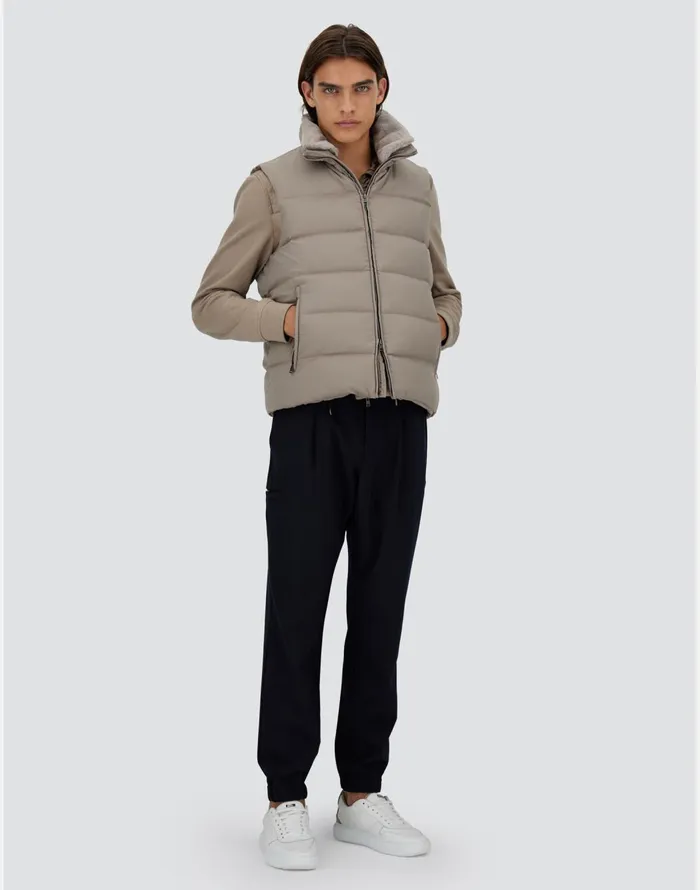 Herno VEST IN ARENDELLE Taupe Men Vests