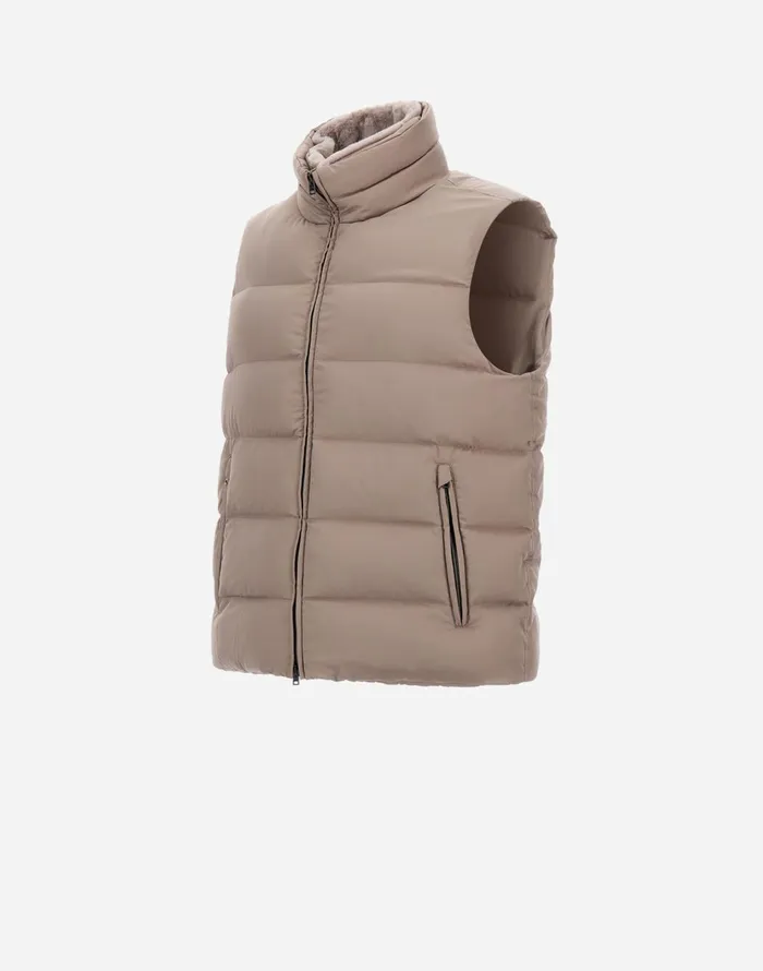 Herno VEST IN ARENDELLE Taupe Men Vests