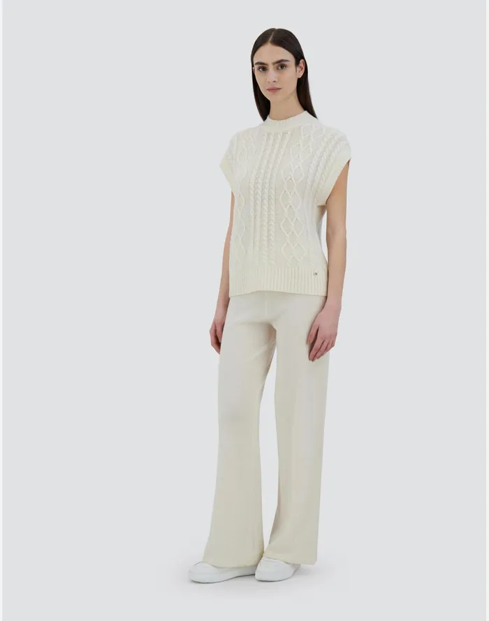 Herno VEST IN TWIST WOOL White Women Knitwear
