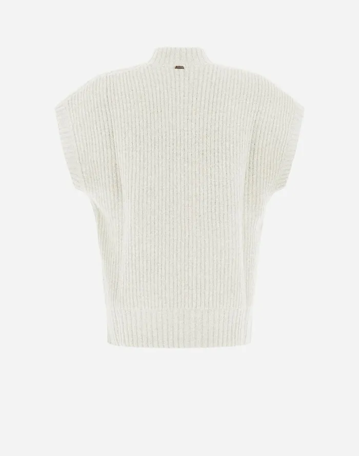 Herno VEST IN TWIST WOOL White Women Knitwear