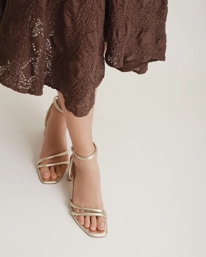 HIGH HEELS Nino high heel sandals soft gold leather jomercer Women HIGH HEELS Nino high heel sandals soft gold leather jomercer Women