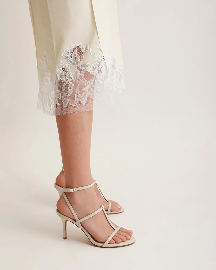 HIGH HEELS Women Lacey high heel sandals off white leather jomercer HIGH HEELS Women Lacey high heel sandals off white leather jomercer