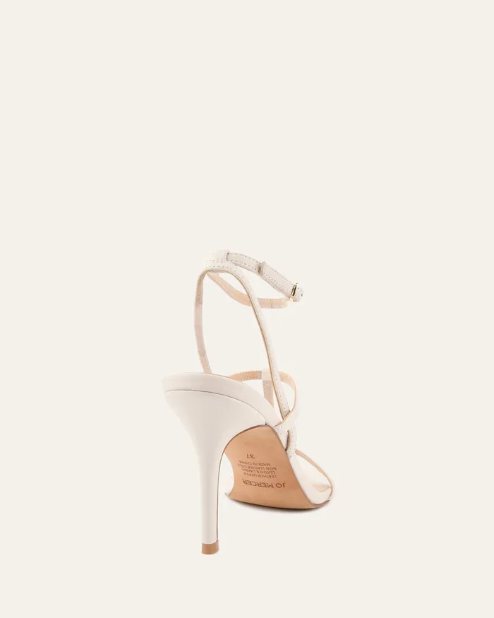 HIGH HEELS Women Lacey high heel sandals off white leather jomercer HIGH HEELS Women Lacey high heel sandals off white leather jomercer