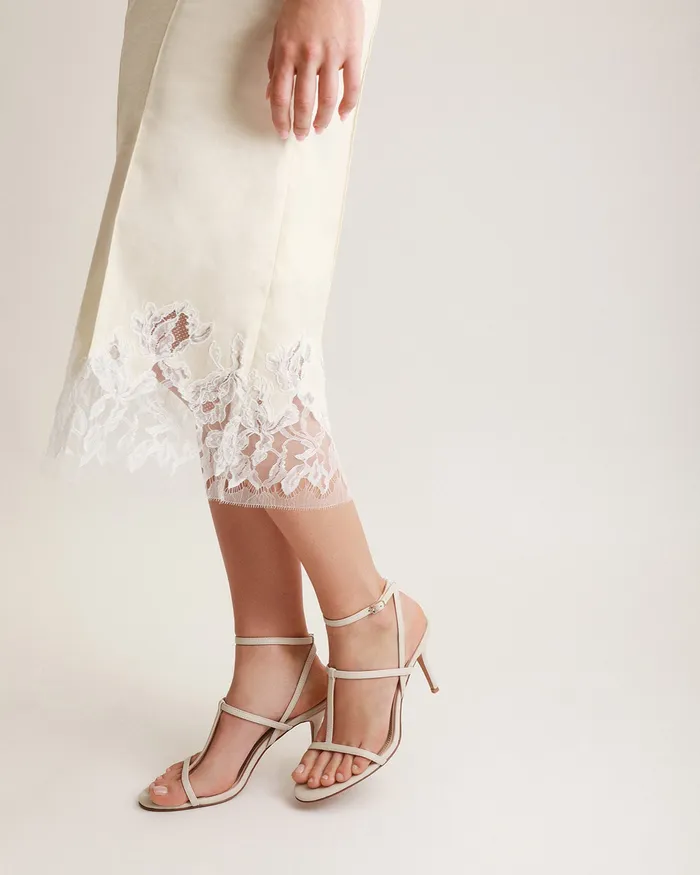 HIGH HEELS Women Lacey high heel sandals off white leather jomercer HIGH HEELS Women Lacey high heel sandals off white leather jomercer