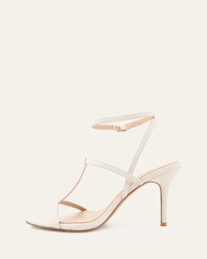 HIGH HEELS Women Lacey high heel sandals off white leather jomercer HIGH HEELS Women Lacey high heel sandals off white leather jomercer
