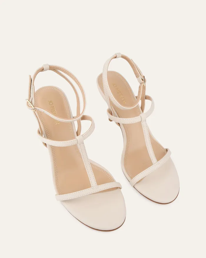 HIGH HEELS Women Lacey high heel sandals off white leather jomercer HIGH HEELS Women Lacey high heel sandals off white leather jomercer