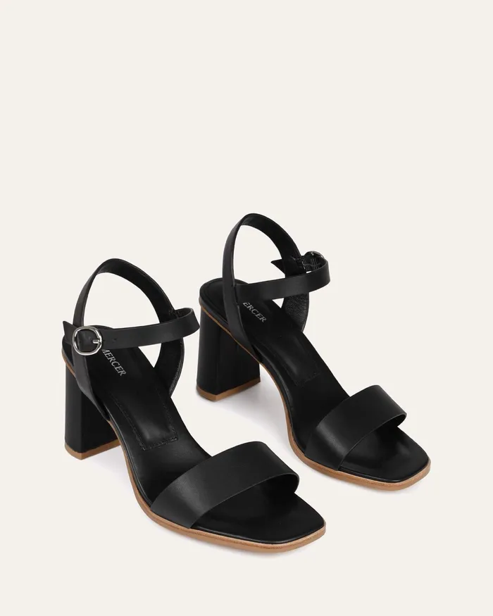 HIGH SANDALS Calais high heel sandals black leather jomercer Women HIGH SANDALS Calais high heel sandals black leather jomercer Women