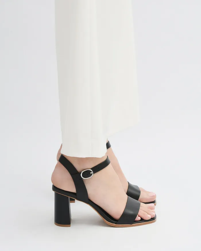 HIGH SANDALS Calais high heel sandals black leather jomercer Women HIGH SANDALS Calais high heel sandals black leather jomercer Women