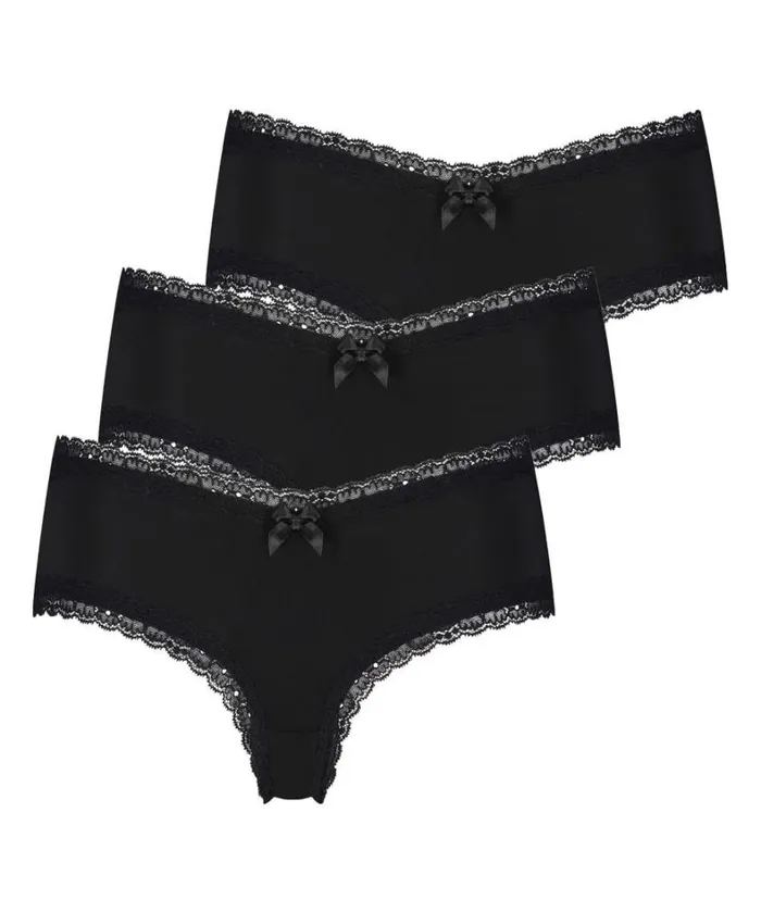 Hunkemller 3Pack London Brazilian 8211 Black Black 8211 Women Hunkemller 3Pack London Brazilian 8211 Black Black 8211 Women