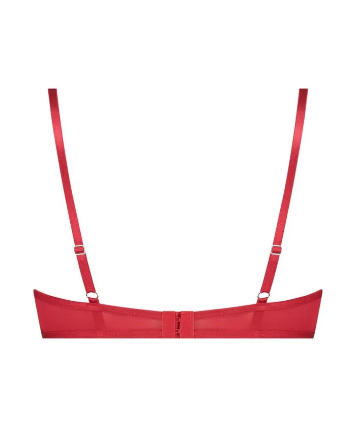 Hunkemller Amara NonPadded Underwired Bra 8211 Red Red 8211 Women Hunkemller Amara NonPadded Underwired Bra 8211 Red Red 8211 Women