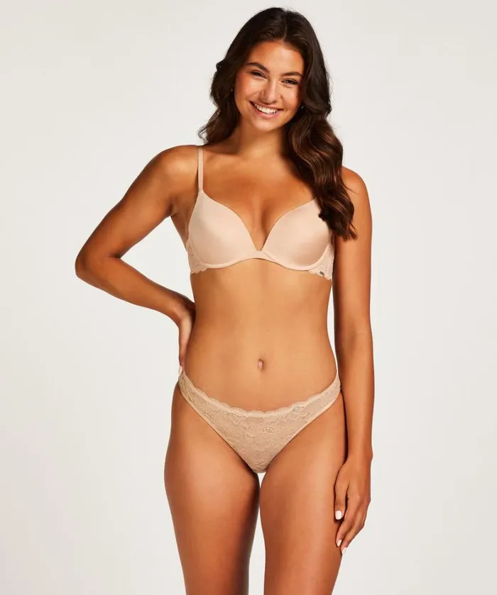 Hunkemller Angie Padded Underwired PushUp Bra 8211 Beige Beige 8211 Women Hunkemller Angie Padded Underwired PushUp Bra 8211 Beige Beige 8211 Women