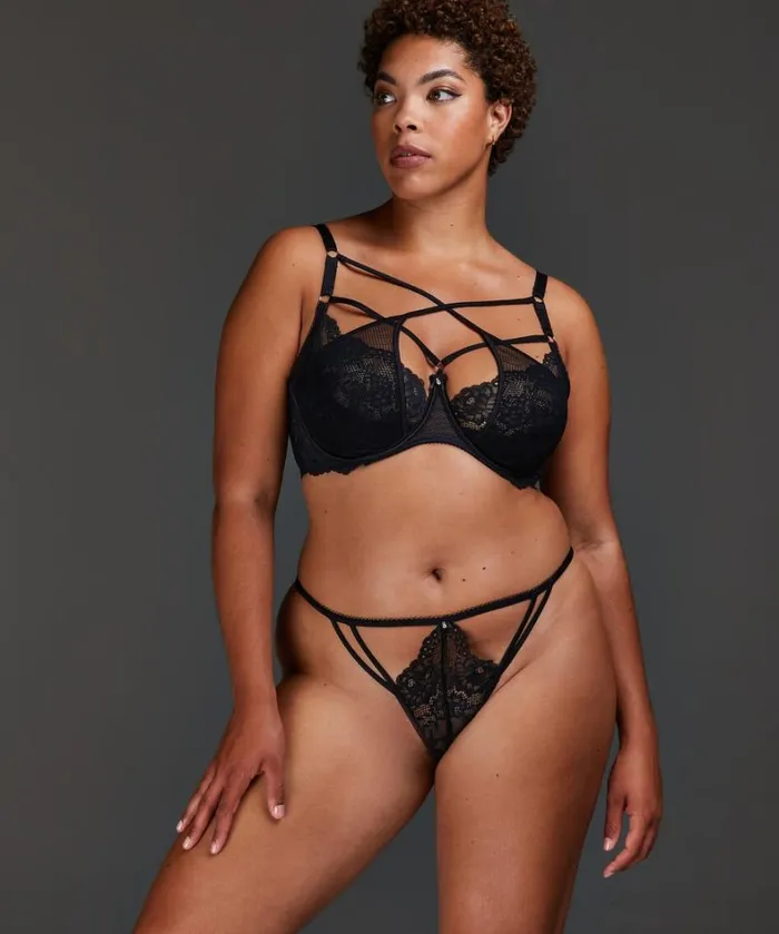 Hunkemller Anna NonPadded Underwired Bra 8211 Black Black 8211 Women Hunkemller Anna NonPadded Underwired Bra 8211 Black Black 8211 Women