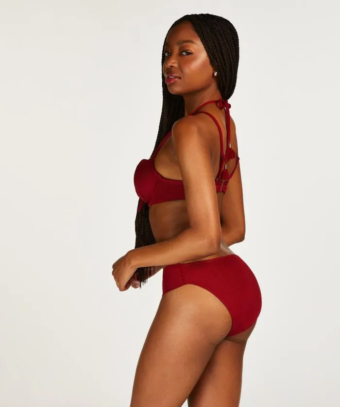Hunkemller Bikini Bottoms Scallop 8211 Red Red 8211 Women Hunkemller Bikini Bottoms Scallop 8211 Red Red 8211 Women