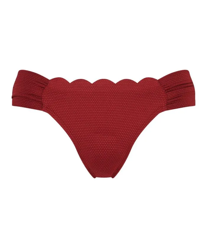 Hunkemller Bikini Bottoms Scallop 8211 Red Red 8211 Women Hunkemller Bikini Bottoms Scallop 8211 Red Red 8211 Women
