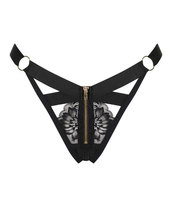 Hunkemller Clementine Thong 8211 Black Black 8211 Women Hunkemller Clementine Thong 8211 Black Black 8211 Women