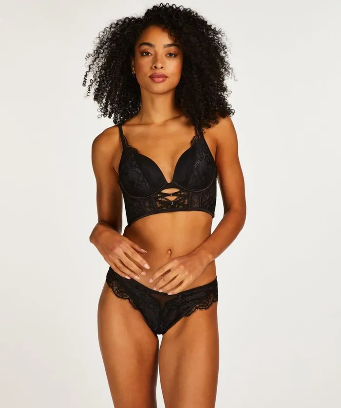 Hunkemller Elissa High Leg Brazilian 8211 Black Black 8211 Women