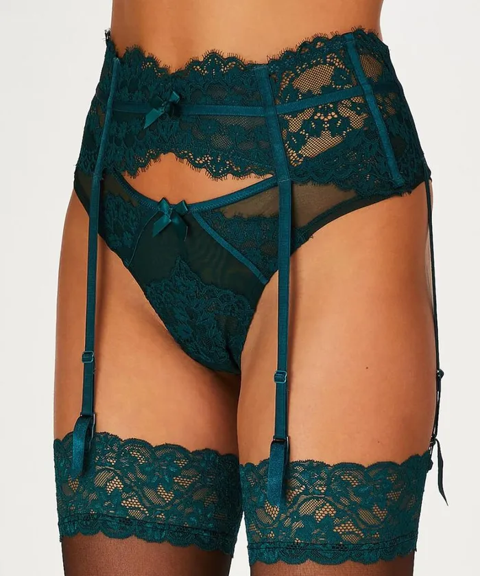 Hunkemller Emily Suspenders 8211 Green Green 8211 Women Hunkemller Emily Suspenders 8211 Green Green 8211 Women
