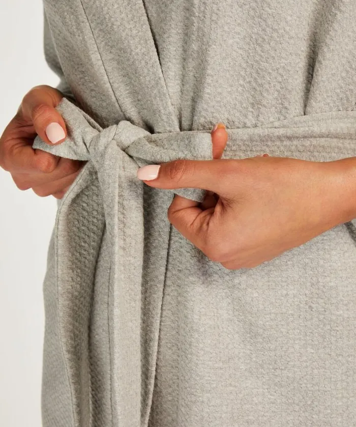 Hunkemller Jacquard Short Jersey Robe 8211 Gray Gray 8211 Women Hunkemller Jacquard Short Jersey Robe 8211 Gray Gray 8211 Women