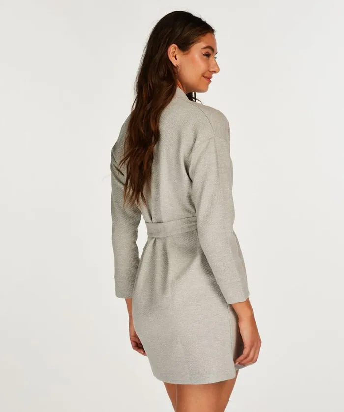 Hunkemller Jacquard Short Jersey Robe 8211 Gray Gray 8211 Women Hunkemller Jacquard Short Jersey Robe 8211 Gray Gray 8211 Women
