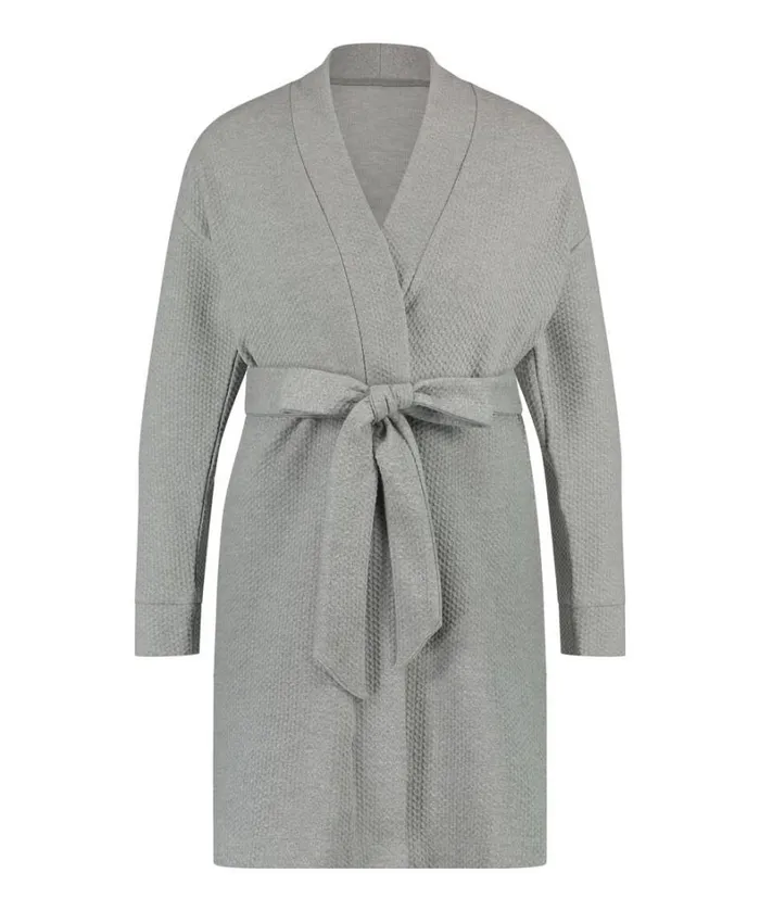 Hunkemller Jacquard Short Jersey Robe 8211 Gray Gray 8211 Women Hunkemller Jacquard Short Jersey Robe 8211 Gray Gray 8211 Women