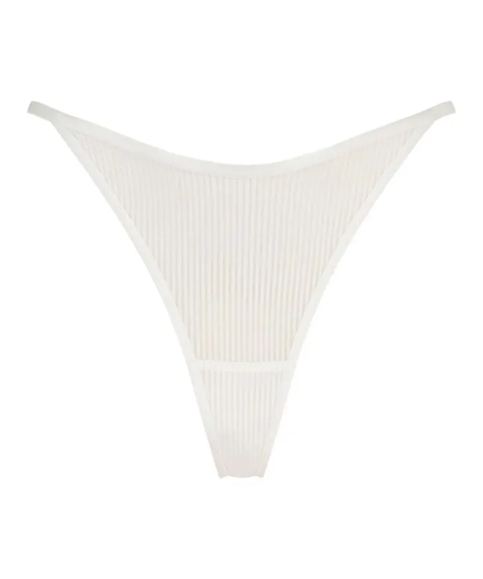 Hunkemller Kaiden High Leg Thong 8211 White White 8211 Women Hunkemller Kaiden High Leg Thong 8211 White White 8211 Women