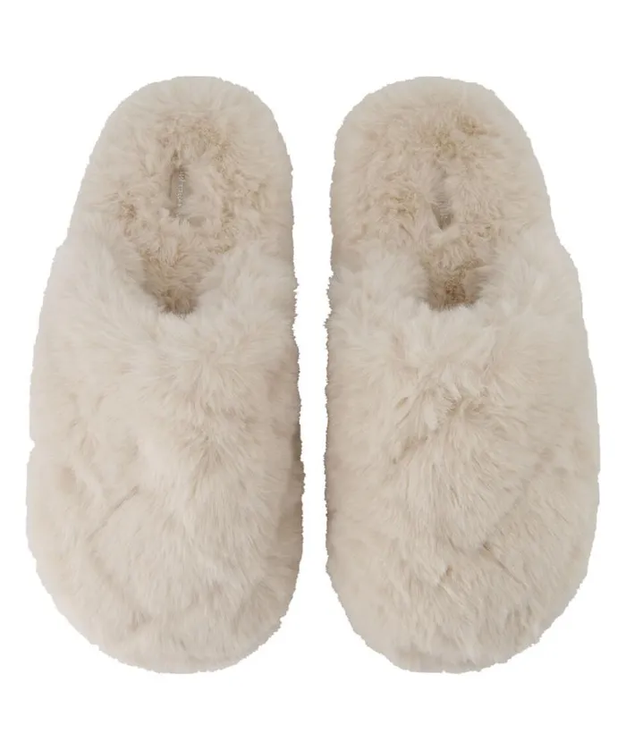 Hunkemller Madeline Fur Slippers 8211 Beige Beige 8211 Women Hunkemller Madeline Fur Slippers 8211 Beige Beige 8211 Women