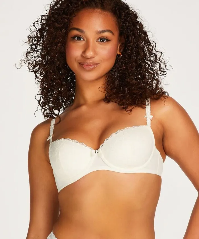 Hunkemller Maya Padded Underwired Bra 8211 White White 8211 Women